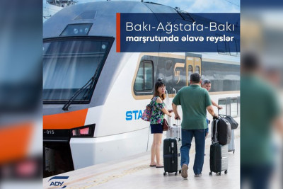 Bakı-Ağstafa-Bakı marşrutu üzrə əlavə qatar reysləri təyin edilir