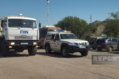 FHN-in 10 avtomobili və 50 nəfərlik heyəti Xankəndi şəhərinə yola düşü