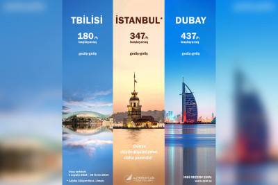 AZAL Tbilisi, İstanbul və Dubaya uçuşlar üçün xüsusi aksiyaya başlayır