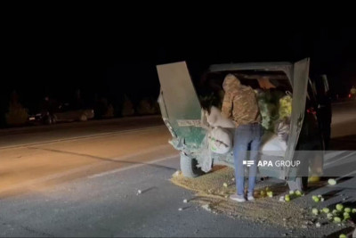 Naxçıvanda yol qəzasında 4 nəfər xəsarət alıb - FOTO