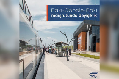 ADY: Bakı-Qəbələ qatarının hərəkət qrafiki dəyişir