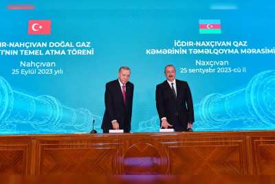 İğdır-Naxçıvan qaz boru kəmərinin təməlqoyma mərasimi keçirilib