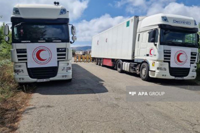 Bakıdan göndərilən 40 ton un yüklü karvan 8 gündür Ağdam-Xankəndi yolunda gözləyir