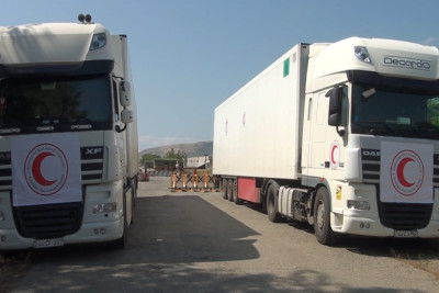 Bakıdan göndərilən 40 ton un yüklü karvan 7 gündür Ağdam-Xankəndi yolunda gözləyir