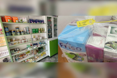 Oğuzda aptekdə istifadə müddəti bitmiş qida məhsulları aşkarlanıb