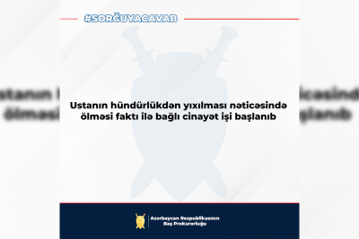 Sumqayıtda usta işlədiyi binadan yıxılaraq ölüb: cinayət işi başlanılıb