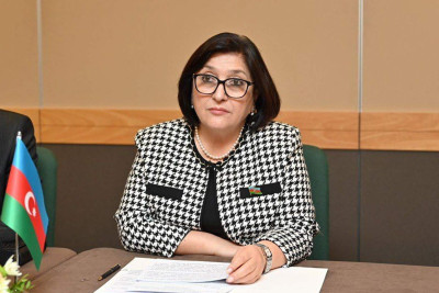 Sahibə Qafarova Fransa Milli Assambleyasının sədri ilə görüşüb