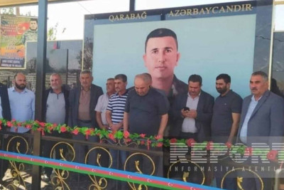 Biləsuvarda şəhid bulağının açılışı olub