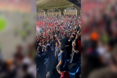 Ermənistan – Xorvatiya matçında kütləvi dava düşüb