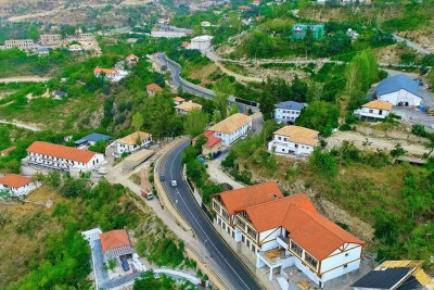Laçının yolları sürətlə bərpa edilir - VİDEO
