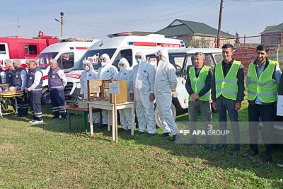 FHN Biləsuvarda kompleks mülki müdafiə təlimi keçirib