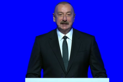 İlham Əliyev 74-cü Beynəlxalq Astronavtika Konqresində çıxış edib