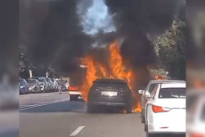 Bakıda “Cruze” yanıb