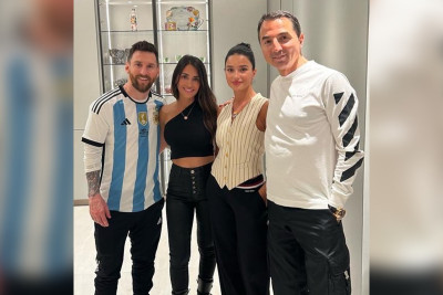 Messi və azərbaycanlı iş adamı yenidən görüşüblər