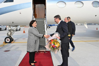 Sahibə Qafarova Koreyada rəsmi səfərdədir