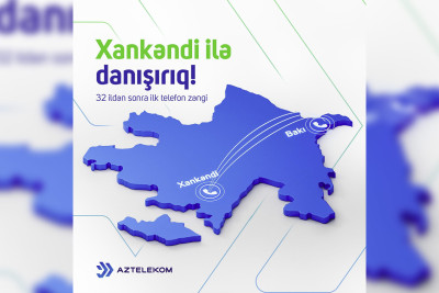 Xankəndi şəhərinə ilk beynəlxalq telefon kodu verilib