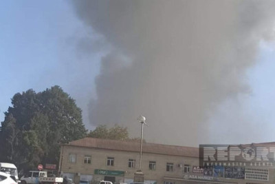 Masallı: köhnə bazar yanır