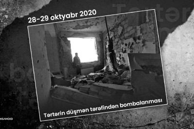28-29 oktyabr 2020-ci ildə Tərtərin düşmən tərəfindən bombalanması
