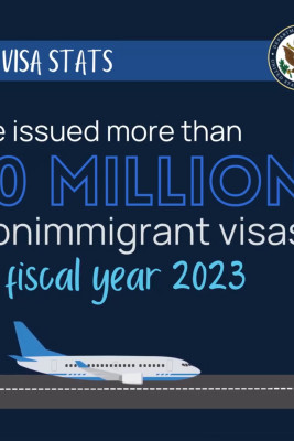 ABŞ 10 milyondan çox viza verib