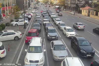 Şənbə günü Bakıda tıxac olan yollar - SİYAHI