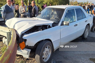 Ucarda zəncirvari qəza baş verib