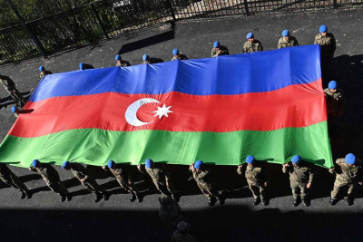 Laçında “Bayraq yürüşü” keçirilib