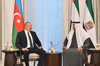 Dubayda BƏƏ və Azərbaycan prezidentlərinin görüşü başlayıb