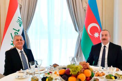 İlham Əliyevin adından İraqın dövlət başçısının şərəfinə rəsmi nahar verilib