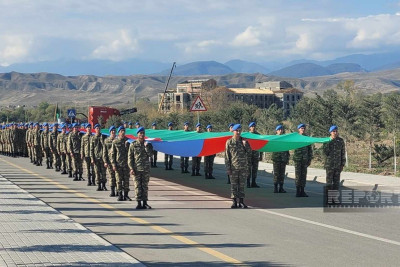 Zəngilanda Zəfər Günü münasibətilə hərbçilərin yürüşü keçirilib