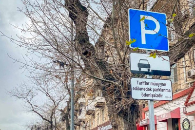 DİN: Bakıda 1 400 manat dəyərində parklanma lövhələri oğurlanıb