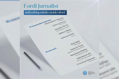 Fərdi jurnalist müsabiqəsinin nəticələri açıqlanıb