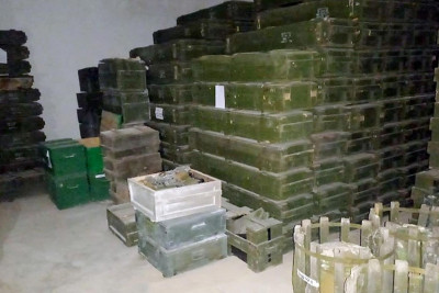 Ermənilərin silah anbarı kimi istifadə etdiyi mülki təyinatlı obyekt aşkar olunub