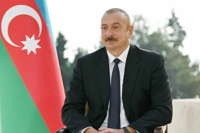 Prezident İlham Əliyev Şuşa rayonundakı “Turşsu” bulağında olub