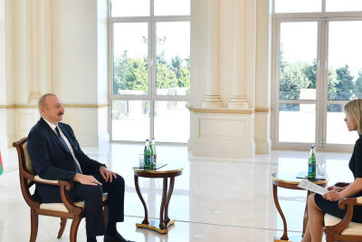 İlham Əliyev “Euronews” televiziyasına müsahibə verib