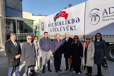 Azərbaycan Türkiyənin zəlzələ bölgəsinə növbəti yardım göndərib