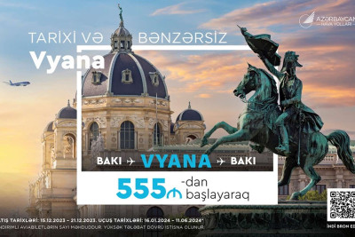 Bakıdan Vyanaya uçuşlar üçün yeni endirim aksiyası başlayıb