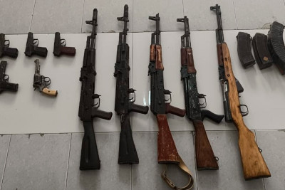 Laçın rayonunda 4 avtomat, 5 tapança tapılıb