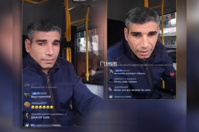 Sükan arxasında “TikTok”da canlı açan sürücü işdən qovulub