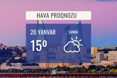 Sabah hava yağmursuz olacaq