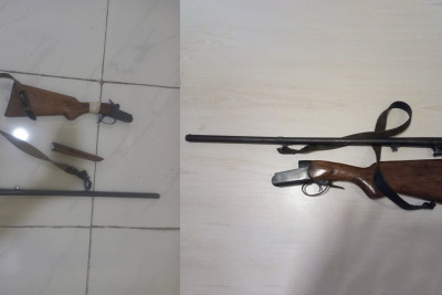 Zaqatala və Göyçay rayon sakinləri odlu silahları polisə könüllü təhvil veriblər