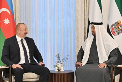 Azərbaycan və BƏƏ prezidentlərinin geniş tərkibdə görüşü keçirilib