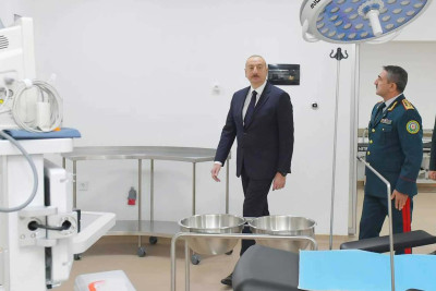 Bakıda DSX-nin yeni hərbi hospital kompleksinin açılışı olub