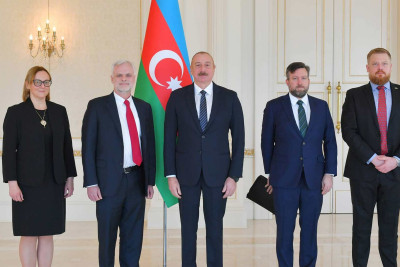 İlham Əliyev ABŞ-nin yeni təyin olunmuş səfirinin etimadnaməsini qəbul edib