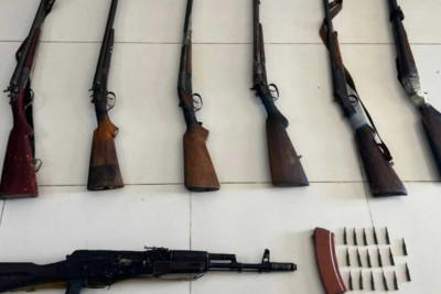 Xankəndi və Xocalıda onlarla silah, sursat tapılıb