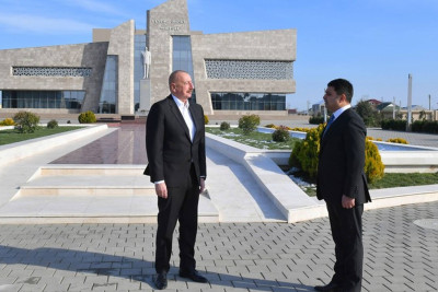 Prezident İlham Əliyev Neftçala rayonuna səfər edib