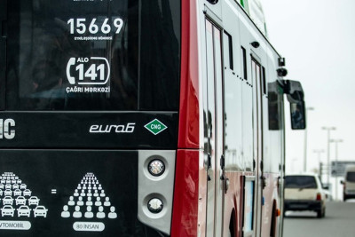 Bakıda bu avtobusların hərəkət sxemi müvəqqəti dəyişdirilib