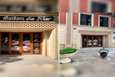 Gəncədə memarlıq abidəsinin fasadına vurulan reklam lövhələri sökülüb