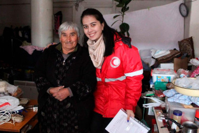 Qızıl Aypara Cəmiyyəti Qarabağın erməni sakinlərinə baş çəkib