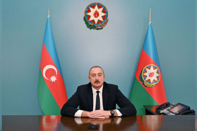 Prezident İlham Əliyev and içib