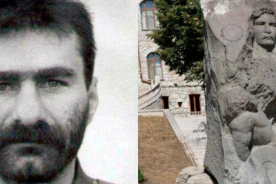 Aşot Qulyanın Xankəndidəki abidəsi söküldü